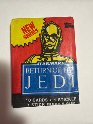 Star Wars : Return of the Jedi (Topps 1983) Series 2 Vintage Wax Pack : C-3P0
