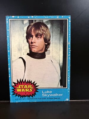 Star Wars Trading Cards Series 1 1977 : #1 Luke Skywalker
