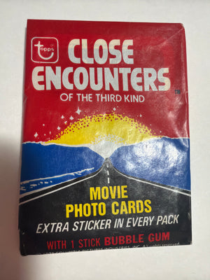 Close Encounters of the Third Kind Trading Cards (1978 Topps) Wax Pack