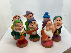 Set of 7 Dwarves Squeaky Bath Toys (Disneyland Exclusive)