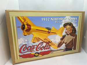 1932 NORTHROP GAMMA Die-Cast Metal Coin Bank Plane Coca Cola Mint in Box 1994