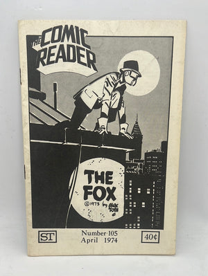 The Comic Reader #105 (April of 1974) Alex Toth Fox Cover