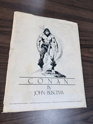Conan The Portfolio : 1980 Signed by John Buscema 1785/2000