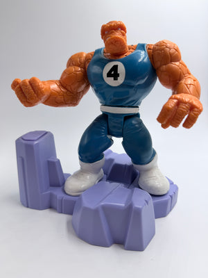 The Thing : Toybiz 1996 Rock Smashing Action Figure Complete / Working!