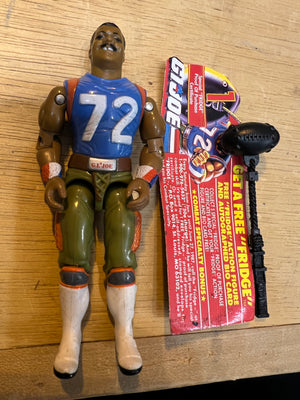 Gi Joe ARAH 1986 : Mail-Away William "Fridge" Refrigerator Perry Complete