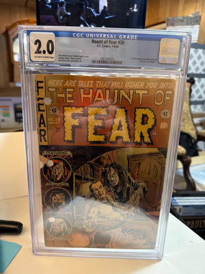 Haunt of Fear #26  E.C. Comics 1954 CGC 2.0 Off-White to White Pages (Punched)