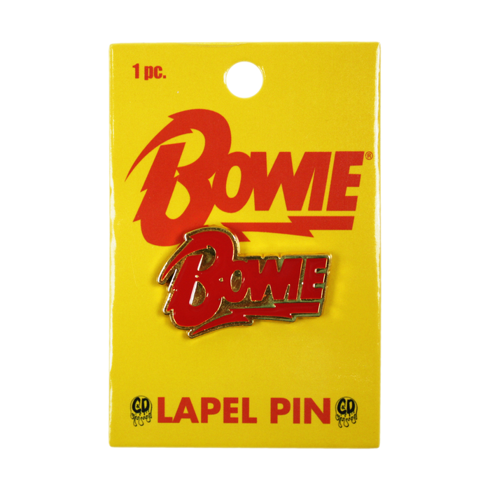 Enamel Pin - David Bowie - Red And Gold Logo