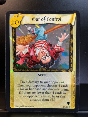 Harry Potter TCG Trading Card Game (2001) : Out of Control Holofoil 19/80 (Quidditch Cup)