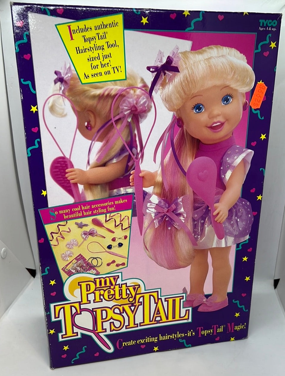 TYCO Vintage My Pretty Topsy Tail Doll Mint in Sealed Box! – Fun