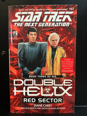 Star Trek The Next Generation : Double Helix Part Three - Red Sector Paperback