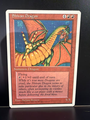 Magic The Gathering : 4th Edition - Shivan Dragon