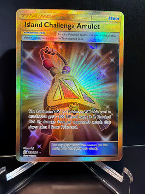 Pokemon: Sun & Moon - Cosmic Eclipse - Island Challenge Amulet (Secret) Secret rare Holofoil