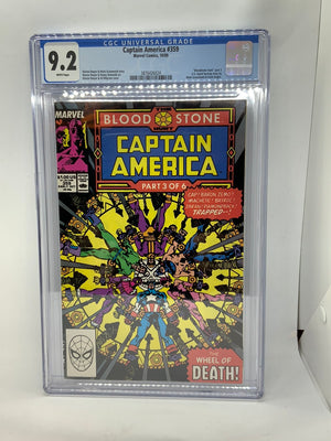 Captain America #359 CGC 9.2 1st Cameo Crossbones
