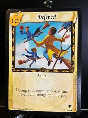 Harry Potter TCG Trading Card Game (2001) : Defense (Non-Holo) 22/80