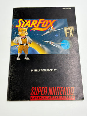 Super Nintendo SNES : Star Fox - Manual Only
