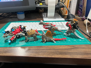 Transformers Power Core Combiners: All 5 Grimstone Dinobots Loose Complete