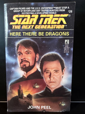 Star Trek The Next Generation - Paperback #28 Here There Be Dragons