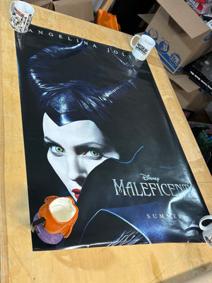 Malificent - Angelina Jolie : Original Double-Sided Theatrical  Rolled One-Sheet Movie Poster 27" 36" Black Version