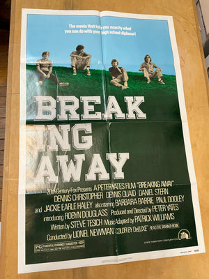 Breaking Away :  Original One-Sheet Poster Folded Dennis Quaid