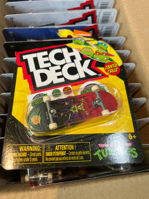 Tech Deck : Teenage Mutant Ninja Turtles X Santa Cruz (Raph Stab) Fingerboard