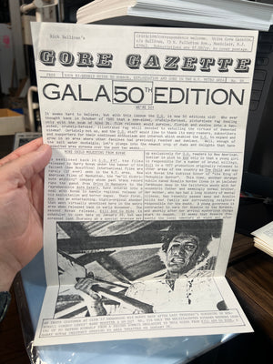 Rick Sullivan's Gore Gazette #50 Oversized Anniversary Issue