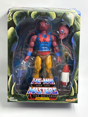 Masters of the Universe Super7 Club Grayskull : Tung Lasher (MIB) W/ Mailer