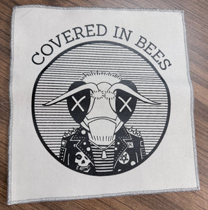 Covered In Bees : Screen Printed Back Patch (Surged edge) Phil Pollins
