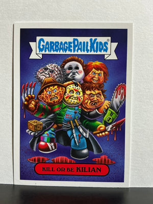 Garbage Pail Kids : Revenge of the Horror-ible (2019 Series) - 80's Horror Sticker - 15a Kill or be Killian