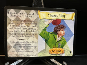 Harry Potter TCG Trading Card Game (2001) : Marcus Flint (Non-Holo) 14/80