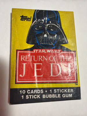 Star Wars : Return of the Jedi (Topps 1983) Series 1 Vintage Wax Pack : Darth Vader