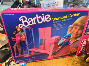 Barbie Workout Center Vintage 1984 In Box 99% Complete one Broken Part