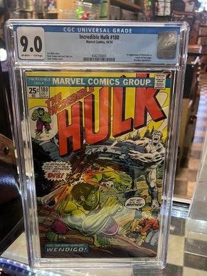 Incredible Hulk #180 CGC 9.0 1st Cameo Wolverine OW/W