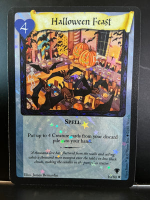 Harry Potter TCG Trading Card Game (2001) : Halloween Feast Holofoil 10/80 (Quidditch Cup)