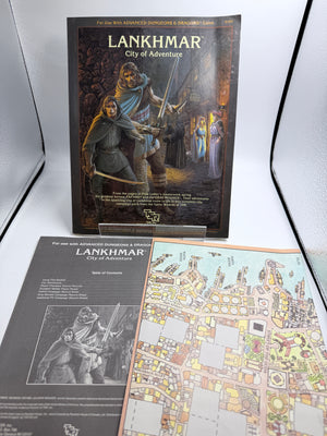 Advanced Dungeons & Dragons : Lankhmar City of Adventure 9162 Vintage W/ Booklet & Map