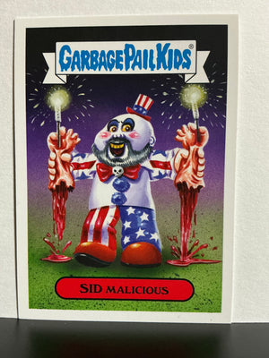 Garbage Pail Kids : Revenge of the Horror-ible (2019 Series) - Retro Horror Sticker  5b Sid Malicious