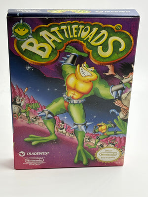 Nintendo NES : Battletoads (No Cartridge) Box & Inserts Only Rev-A Box