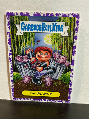 Garbage Pail Kids : Revenge of the Horror-ible (2019 Series) - Tar Manny 13a (Purple Border)