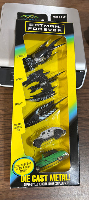 Batman Forever 5 Vehicle Die Cast Set (Kenner) 1995 MISB