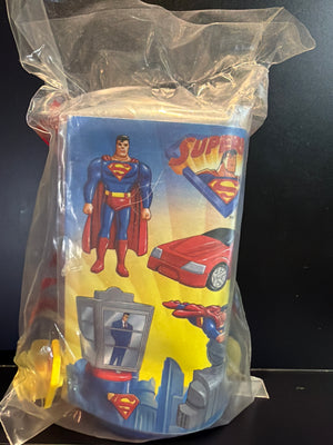 Burger King : Superman 1997 Animated Series Figure : Rotating Phone Booth (MIP)