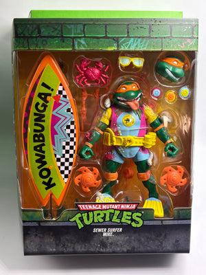 Super7 Ultimates TMNT Sewer Surfer Mike Figure MISB w/ Shipper
