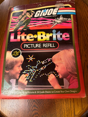 Lite-Brite Picture Refill : Gi Joe Open / Complete