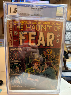 Haunt of Fear #9  E.C. Comics 1951 CGC 1.5 Off-White to White Pages