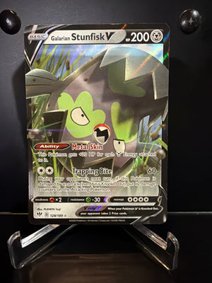 Pokemon: Darkness Ablaze - Galarian Stunfisk V (Full Art Foil)