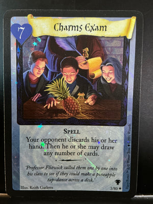 Harry Potter TCG Trading Card Game (2001) : Charms Exam Holofoil 3/80