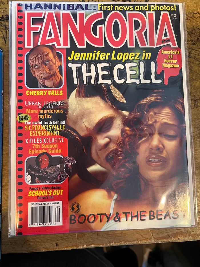 Fangoria #196 J-Lo The Cell Cover