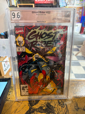 Ghost Rider #22 PGX 9.6 Signed by Stan Lee