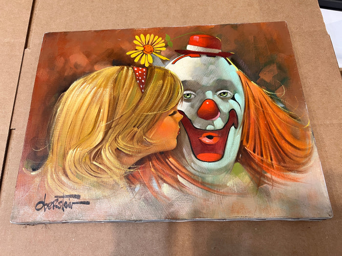 Chuck Oberstein : Original Painting Double Signed & Inscribed on the back