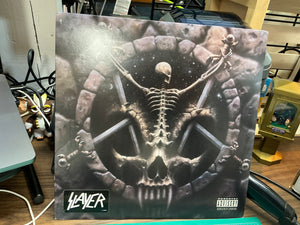 Slayer: Divine Intervention LP (Clear Red Vinyl) No Title Cover (Sticker lower left)