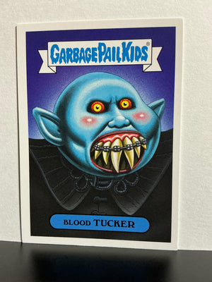 Garbage Pail Kids : Revenge of the Horror-ible (2019 Series) - Retro Horror Sticker  13a Blood Tucker