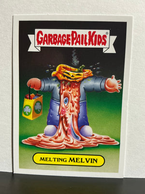 Garbage Pail Kids : Revenge of the Horror-ible (2019 Series) - 80's Horror Sticker 7b Melting Melvin